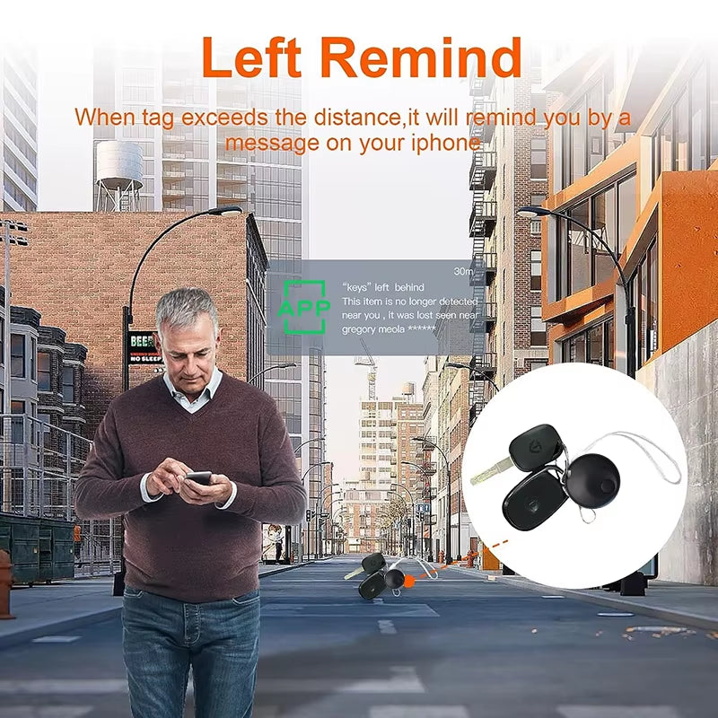 New Mini Smart Tag, Bluetooth Luggage Tracker. Works with App Find My (Ios Only), Item Locator for Key, Luggage, Backpack