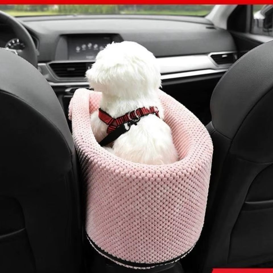 Dog Car Seat Carrier - Premium Travel Basket for Small Dogs and Puppies, Ideal for Chihuahua and Pet Accessories
