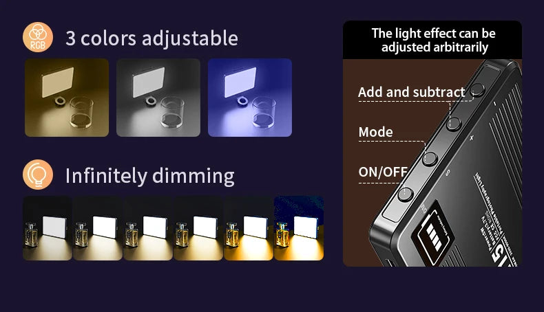 M15 Phone Selfie Fill Light Portable Pocket Beauty Photo Lamp with Phone Holder for Video Recording Vlog Shoot Fill Studio Lamp