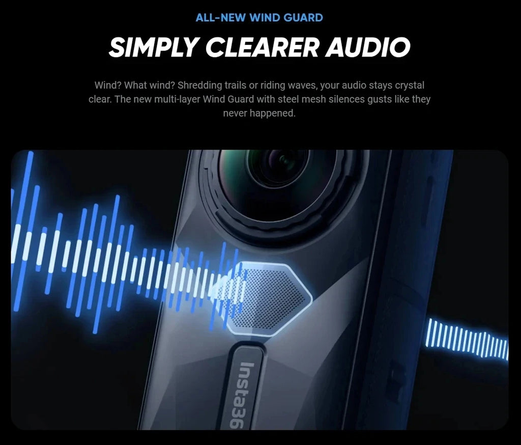 Insta360 X5 15m Waterproof Now arrival 72MP 360° Video X5 Action Camera New Wind Guard 185 mins Run Time Newest