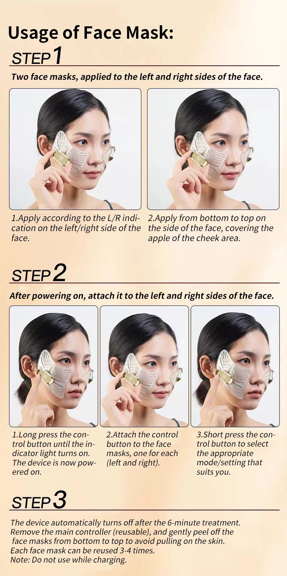 Ems Eye Face Beauty Massage Muscle Stimulator Facial Lifting Anti-Wrinkle Lift Face Skin Care Dark Circles Relieves Fatigue
