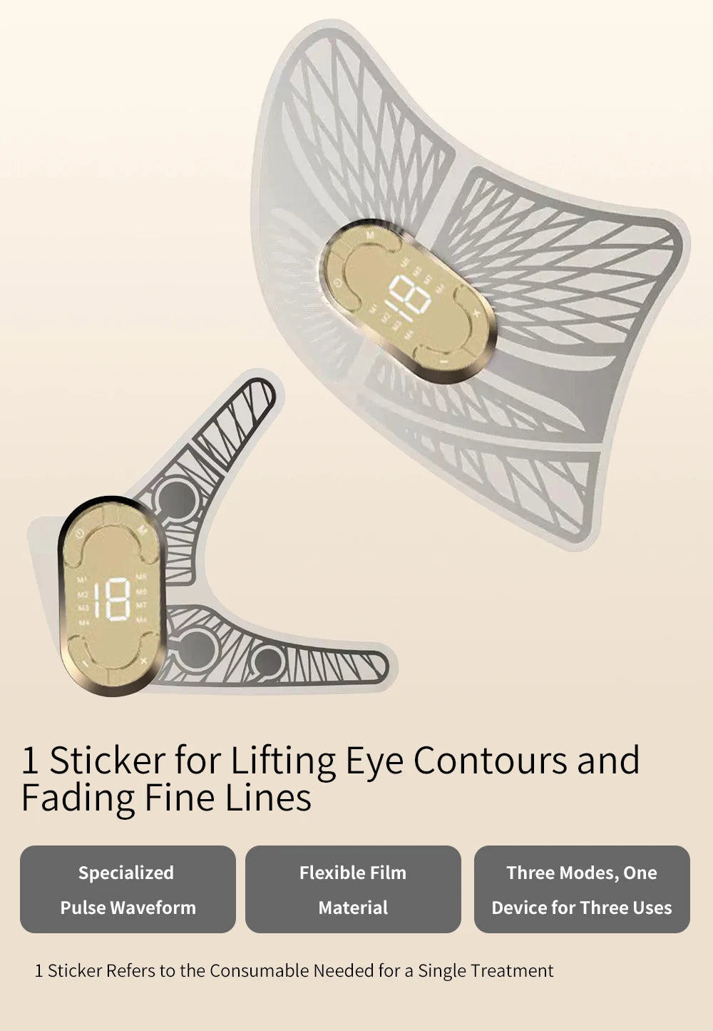 Ems Eye Face Beauty Massage Muscle Stimulator Facial Lifting Anti-Wrinkle Lift Face Skin Care Dark Circles Relieves Fatigue