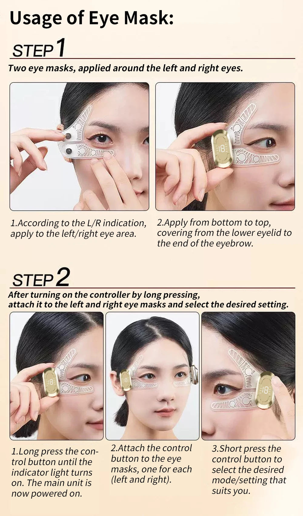 Ems Eye Face Beauty Massage Muscle Stimulator Facial Lifting Anti-Wrinkle Lift Face Skin Care Dark Circles Relieves Fatigue