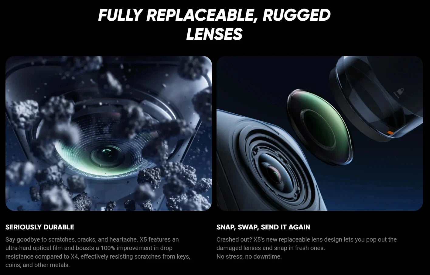 Insta360 X5 15m Waterproof Now arrival 72MP 360° Video X5 Action Camera New Wind Guard 185 mins Run Time Newest