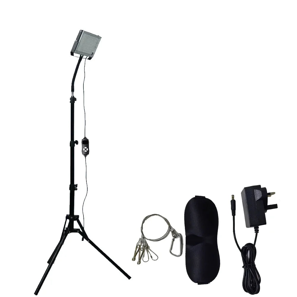 Ultraviolet Tanning Lamp 50W Tripod Solarium Lamp 460nm&480nm for Tanning Body 48 PCS Blue Light Lamp Wavelength Skin care