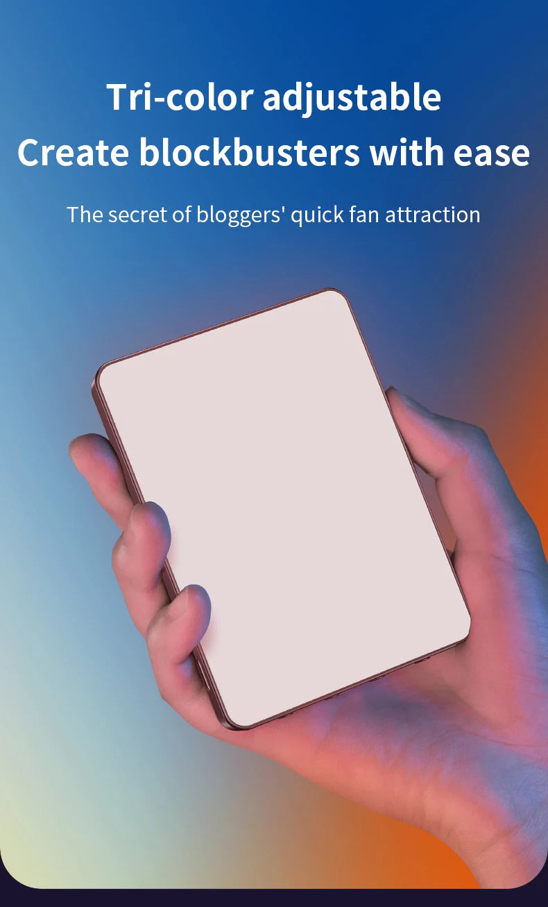 M15 Phone Selfie Fill Light Portable Pocket Beauty Photo Lamp with Phone Holder for Video Recording Vlog Shoot Fill Studio Lamp