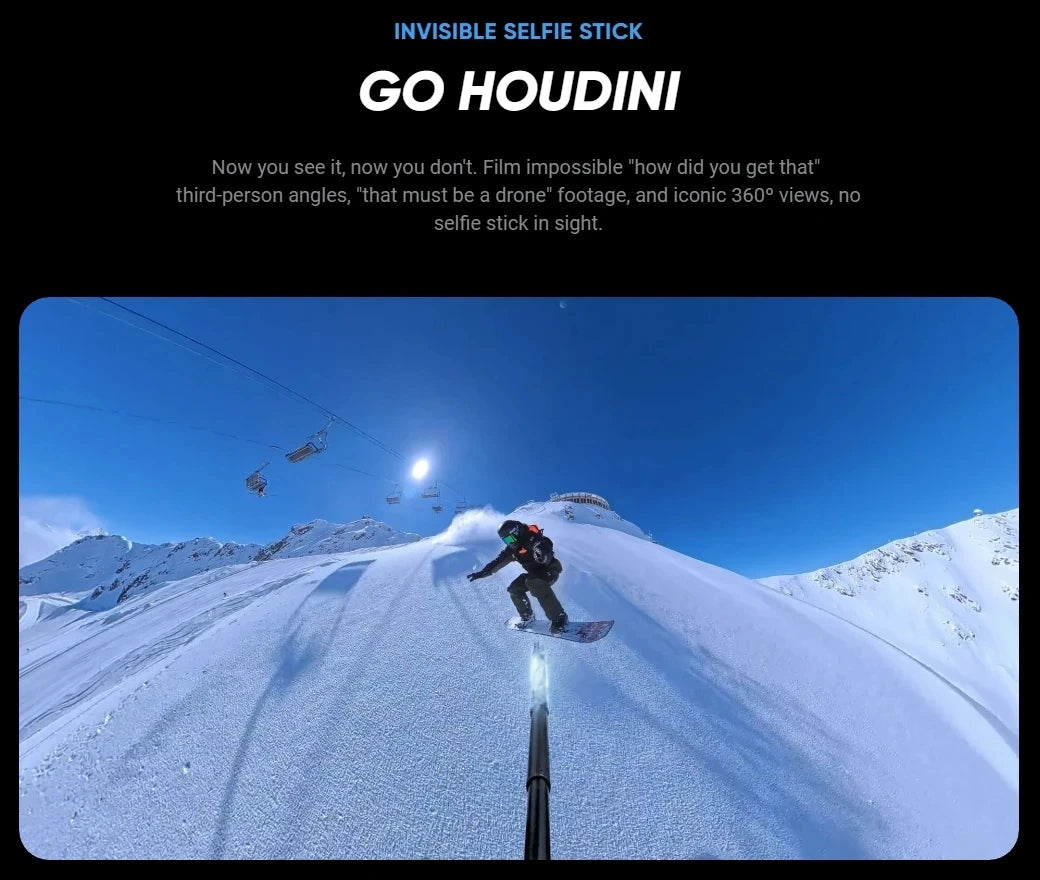 Insta360 X5 15m Waterproof Now arrival 72MP 360° Video X5 Action Camera New Wind Guard 185 mins Run Time Newest