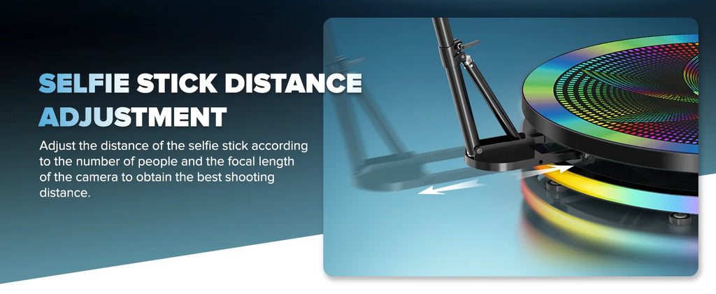 360 Photo booth Roating Platform for Video APP/Remote Control Automatic Photobooth 360 for Parties Events 60-115cm Dropshipping