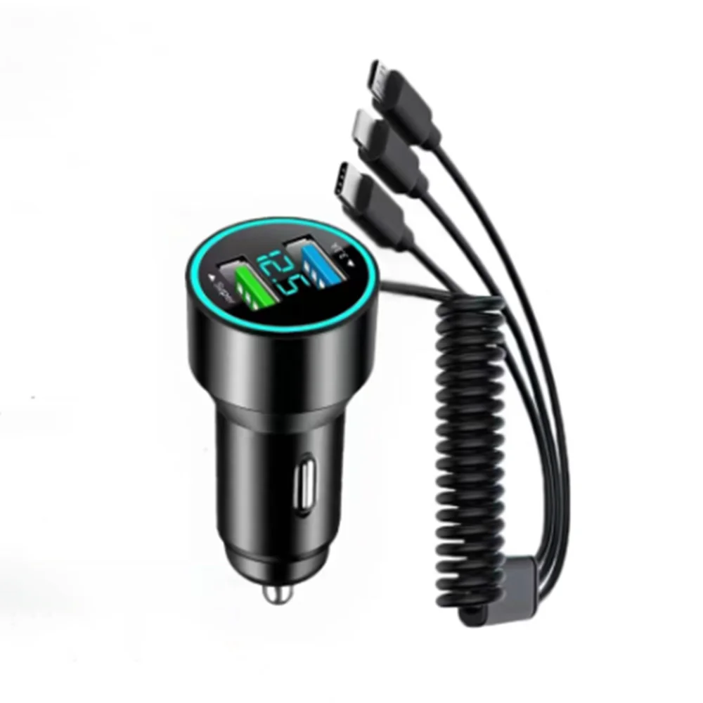 New Car Charger, Multi-Port Fast Adapter, Car Decoration Shape, Auto Accessories