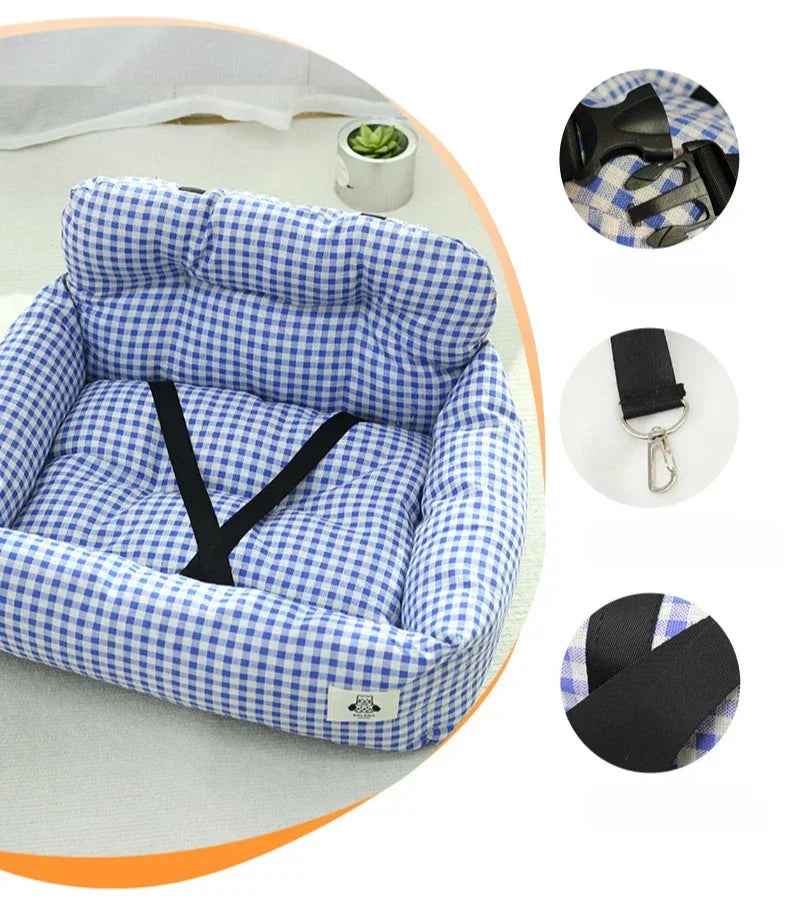 Dog Bed Travel Car Seat Cover Cat Hammock Safety Seat Cushion Anti-theft Car Portable Home Dual-purpose Nest Pad Dog Accessories