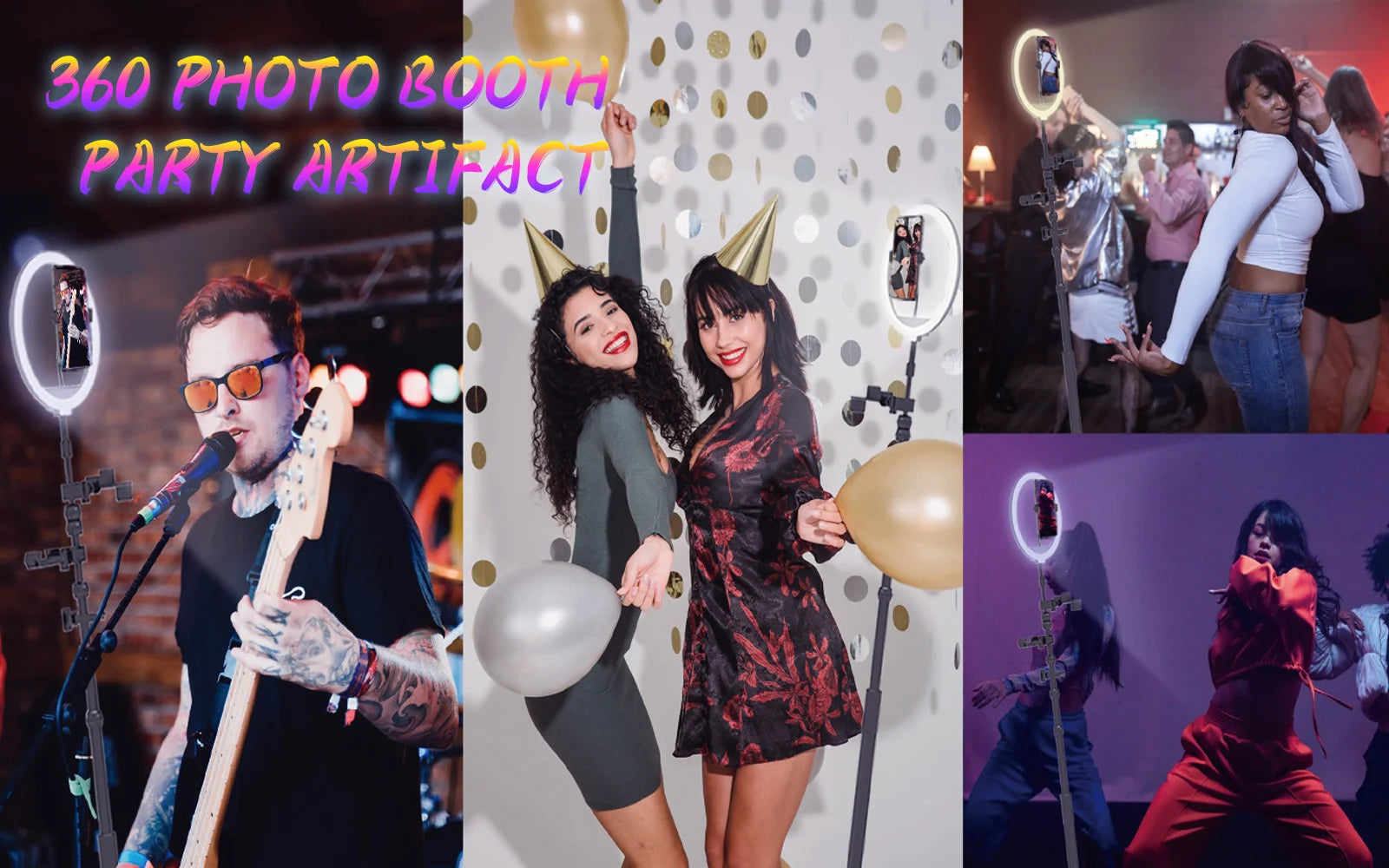 360 Photo booth Roating Platform for Video APP/Remote Control Automatic Photobooth 360 for Parties Events 60-115cm Dropshipping