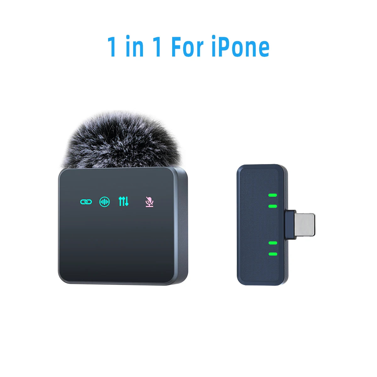 Pink 1 In 4 Wireless Lavalier Microphone Noise Reduction With Windproof Cap Mute Recording Function Portable Audio Video Live