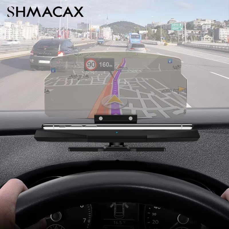Car HUD Head up Navigation Display Phone Holder Mount GPS Projector