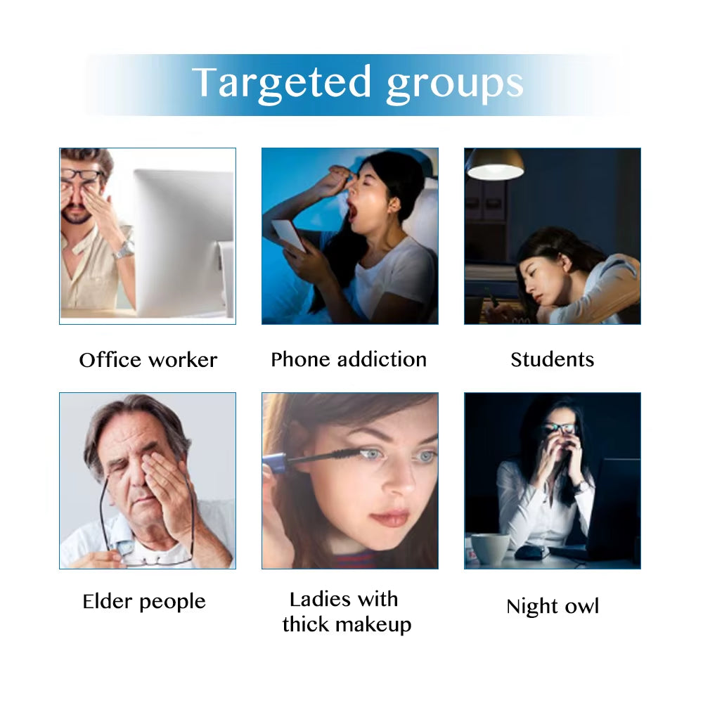 2025 New 2 in 1 EMS Eye Face Vibration Massager Portable Electric Dark Circle Removal Anti-Ageing Eye Wrinkle Beauty Care Tool