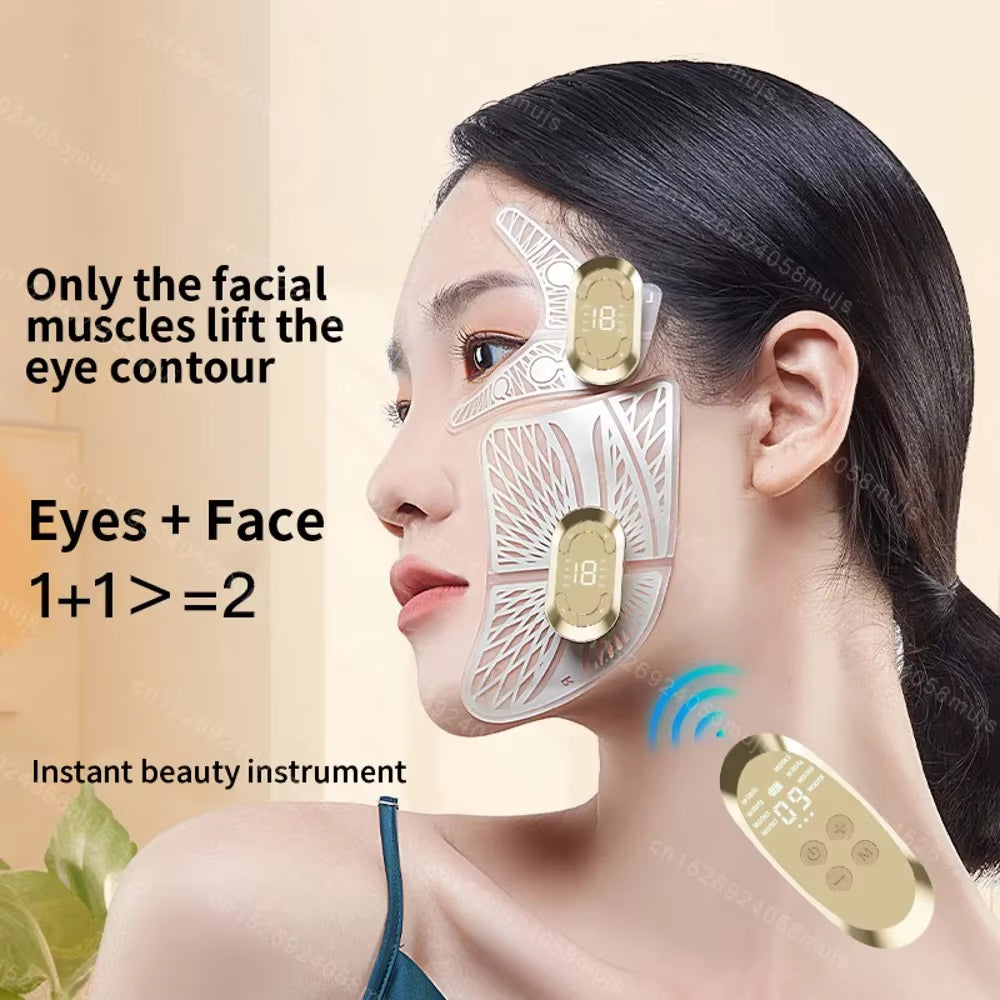 Ems Eye Face Beauty Massage Muscle Stimulator Facial Lifting Anti-Wrinkle Lift Face Skin Care Dark Circles Relieves Fatigue